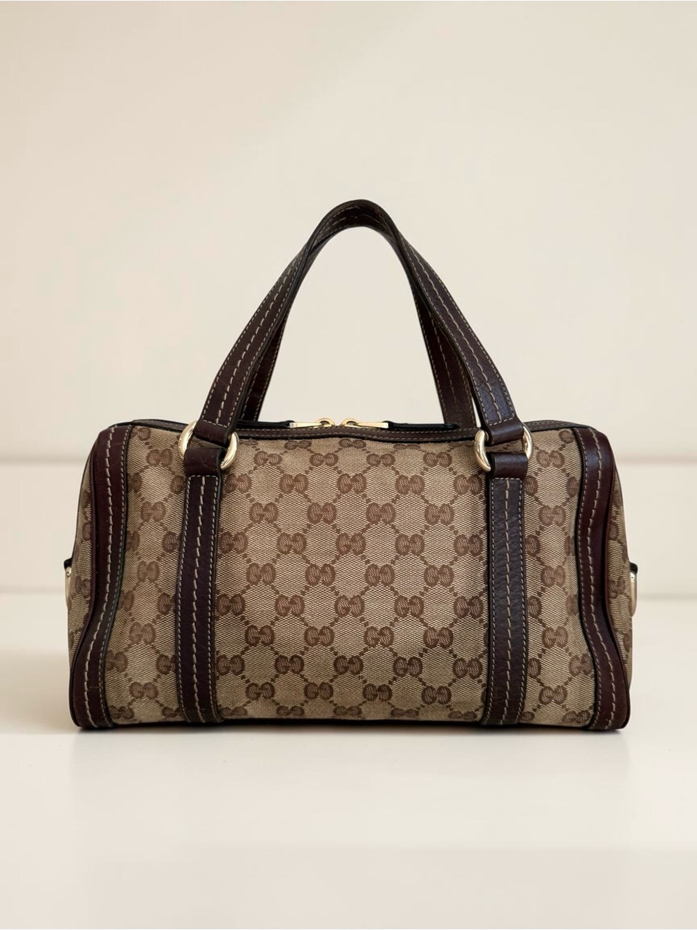 Gucci Brown Duchessa Bow Boston Bag - Picture 4 of 13